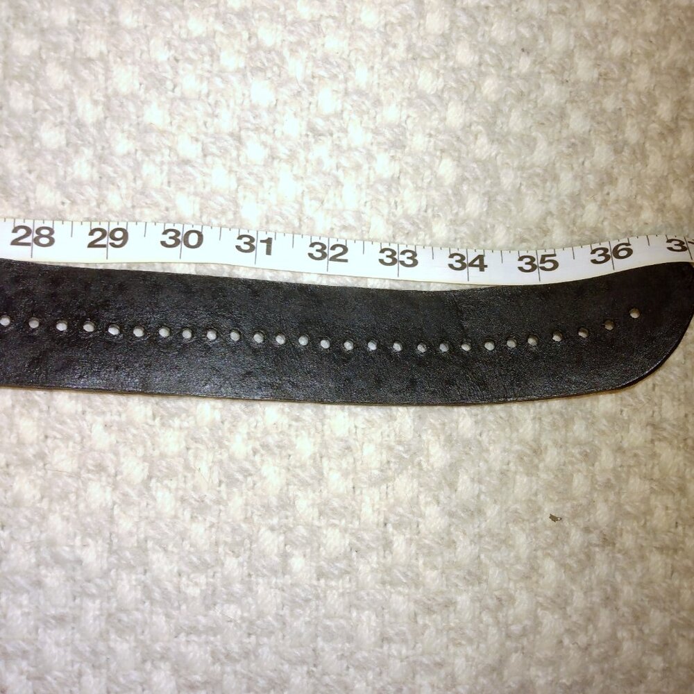 Moroccan Handmade Leather Belt w/Horn-Look Buckle Boho Chic Western Southwestern - Picture 6 of 7